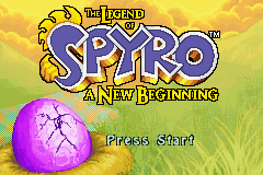 Legend of Spyro, The - A New Beginning (USA) - Title Screen