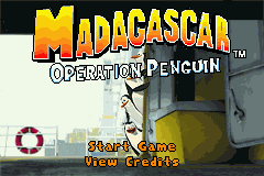 Madagascar - Operation Penguin (USA) - Title Screen