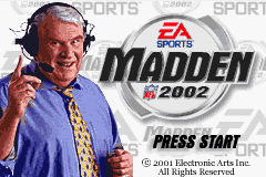 Madden NFL 2002 (USA) - Title Screen