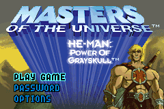 Masters of the Universe - He-Man - Power of Grayskull (USA) - Title Screen