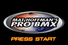 Mat Hoffman's Pro BMX (USA, Europe) - Title Screen