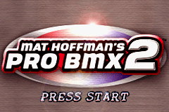 Mat Hoffman's Pro BMX 2 (USA, Europe) - Title Screen
