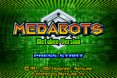 Medabots - Metabee (USA) - Title Screen