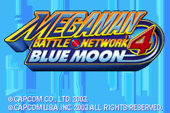 Megaman - Battle Network 4 - Blue Moon (USA) - Title Screen