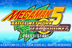 Megaman - Battle Network 5 - Team Colonel (USA) - Title Screen
