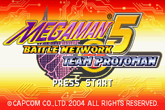 Megaman - Battle Network 5 - Team Protoman (USA) - Title Screen