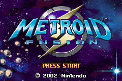 Metroid Fusion (USA) - Title Screen