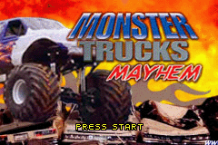 Monster Trucks Mayhem (USA) - Title Screen