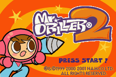 Mr. Driller 2 (USA) - Title Screen