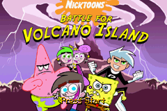 Nicktoons - Battle for Volcano Island (USA) - Title Screen