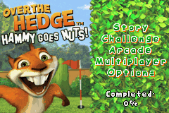 Over the Hedge - Hammy Goes Nuts! (USA) - Title Screen