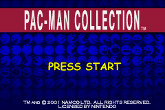 Pac-Man Collection (USA) - Title Screen