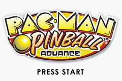 Pac-Man Pinball Advance (USA) - Title Screen