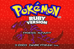 Pokemon - Ruby Version (USA, Europe) (Rev 2) - Title Screen