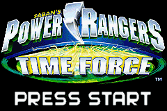 Power Rangers - Time Force (USA, Europe) - Title Screen