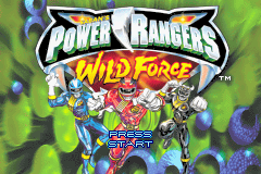 Power Rangers - Wild Force (USA, Europe) - Title Screen