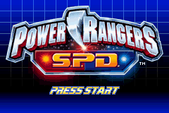 Power Rangers S.P.D. (USA, Europe) - Title Screen