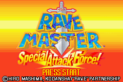 Rave Master - Special Attack Force! (USA) - Title Screen