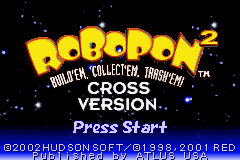 Robopon 2 - Cross Version (USA) - Title Screen