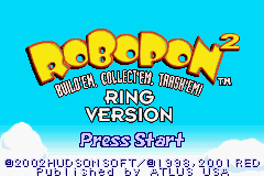 Robopon 2 - Ring Version (USA) - Title Screen