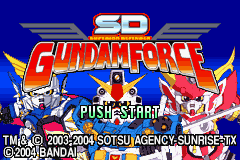 SD Gundam Force (USA) - Title Screen