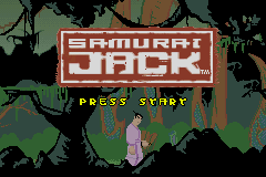 Samurai Jack - The Amulet of Time (USA, Europe) - Title Screen