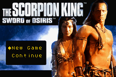 Scorpion King, The - Sword of Osiris (USA) - Title Screen