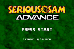 Serious Sam Advance (USA) (En,Fr,De) - Title Screen