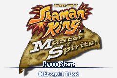 Shaman King - Master of Spirits (USA) - Title Screen