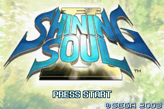 Shining Soul II (USA) - Title Screen