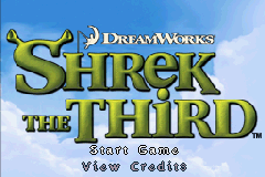 Shrek the Third (USA) - Title Screen