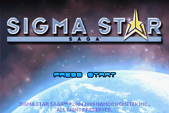 Sigma Star Saga (USA, Europe) - Title Screen