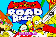 Simpsons, The - Road Rage (USA, Europe) - Title Screen