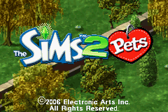 Sims 2, The - Pets (USA, Europe) - Title Screen