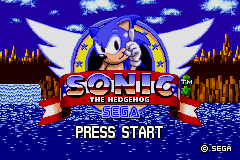 Sonic The Hedgehog - Genesis (USA) - Title Screen