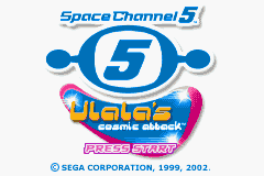 Space Channel 5 - Ulala's Cosmic Attack (USA) - Title Screen