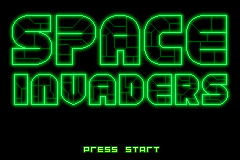 Space Invaders (USA, Europe) - Title Screen