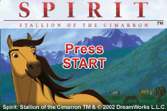 Spirit - Stallion of the Cimarron - Search for Homeland (USA) - Title Screen