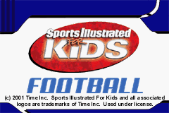 Sports Illustrated for Kids - Football (USA) - Title Screen
