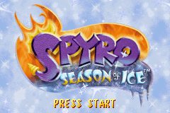 Spyro - Season of Ice (USA) - Title Screen