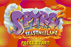 Spyro 2 - Season of Flame (USA) - Title Screen