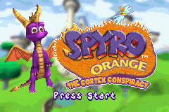 Spyro Orange - The Cortex Conspiracy (USA) (Rev 1) - Title Screen