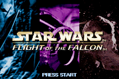 Star Wars - Flight of the Falcon (USA) - Title Screen