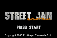 Street Jam Basketball (USA, Europe) - Title Screen