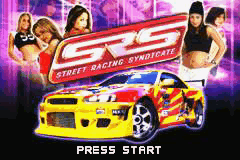 Street Racing Syndicate (USA) - Title Screen