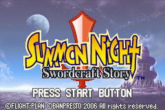Summon Night - Swordcraft Story (USA) - Title Screen
