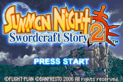 Summon Night - Swordcraft Story 2 (USA) - Title Screen