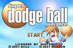 Super Dodge Ball Advance (USA) - Title Screen
