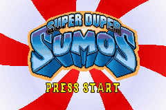 Super Duper Sumos (USA) - Title Screen