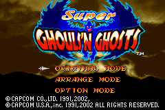 Super Ghouls'n Ghosts (USA, Europe) - Title Screen